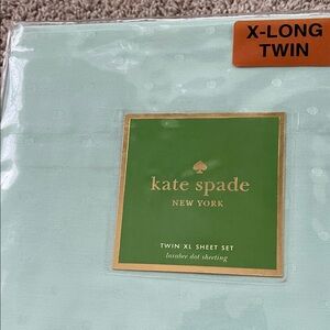 Kate Spade Mint Green Dot Twin XL Sheet Set